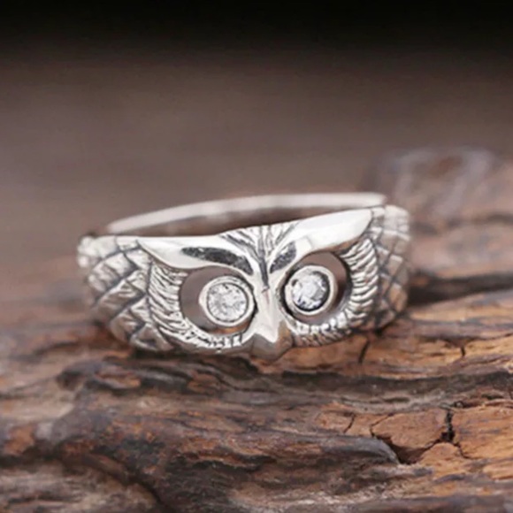 🦉 Exquisite Trendy Owl Eyes S925 Ring 🦉 - Picture 4 of 6